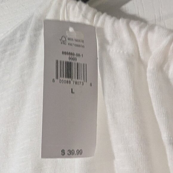 NWT Banana Republic Factory | Malibu Slub Tank In White - Picture 11 of 11